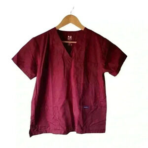 Dagacci Women’s Medical Scrub Top Red Color Size XS